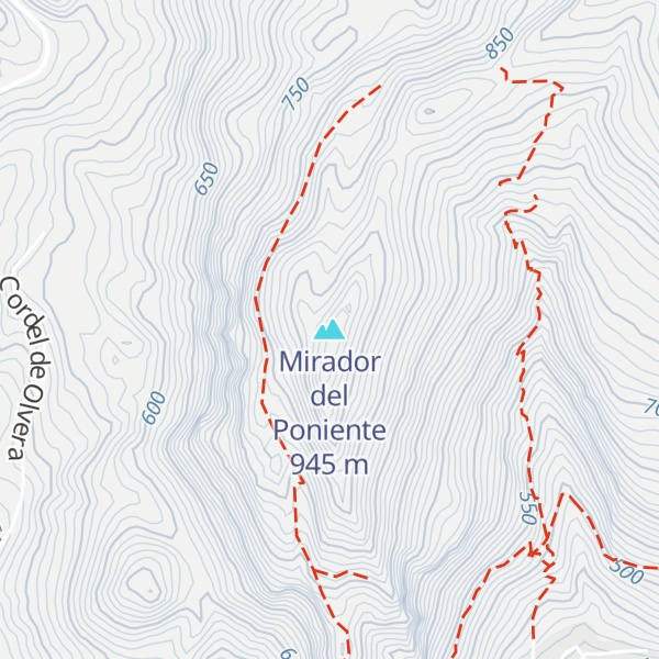 Map of Mirador del Poniente