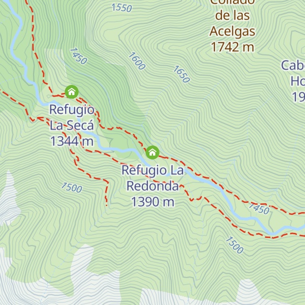 Map of Refugio La Redonda