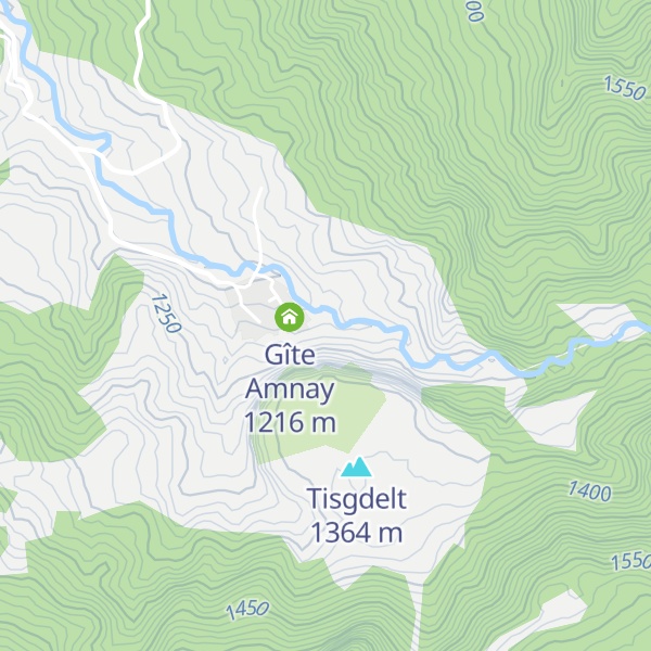 Map of Gîte Chellal منزل الشلال