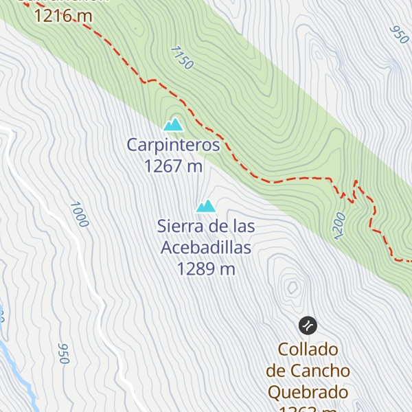 Map of Sierra de las Acebadillas