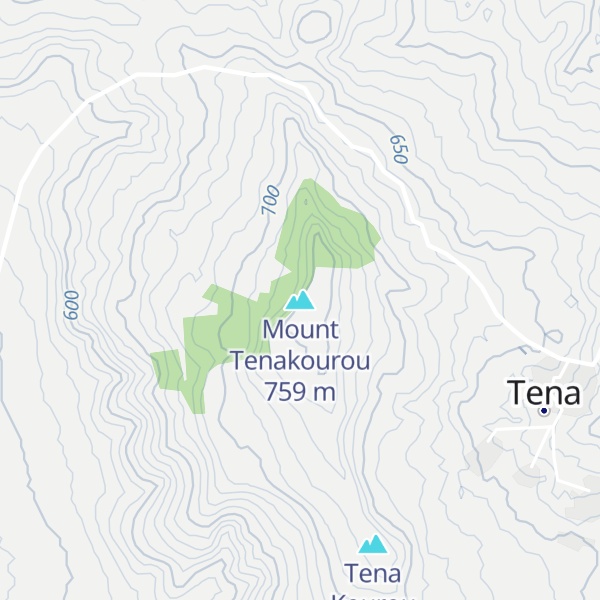 Map of Mount Tenakourou
