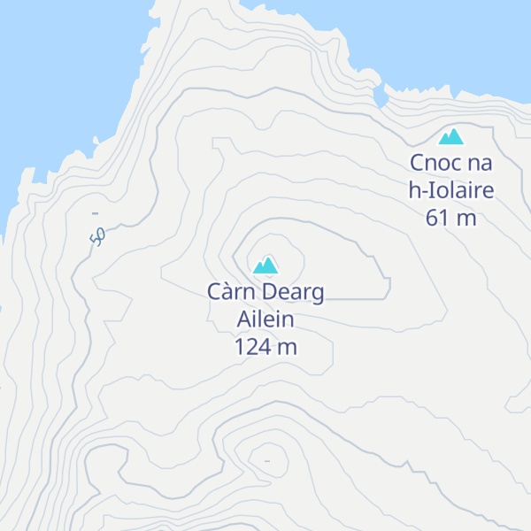 Map of Càrn Dearg Ailein