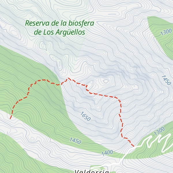 Map of Peña Valdorria