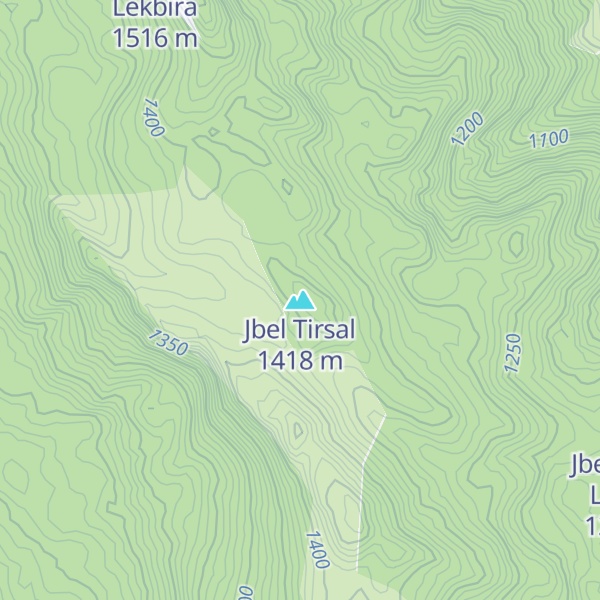Map of Jbel Tirsal