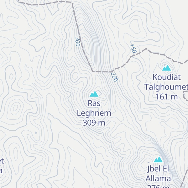 Map of Ras Leghnem