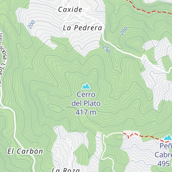 Map of Cerro del Plato