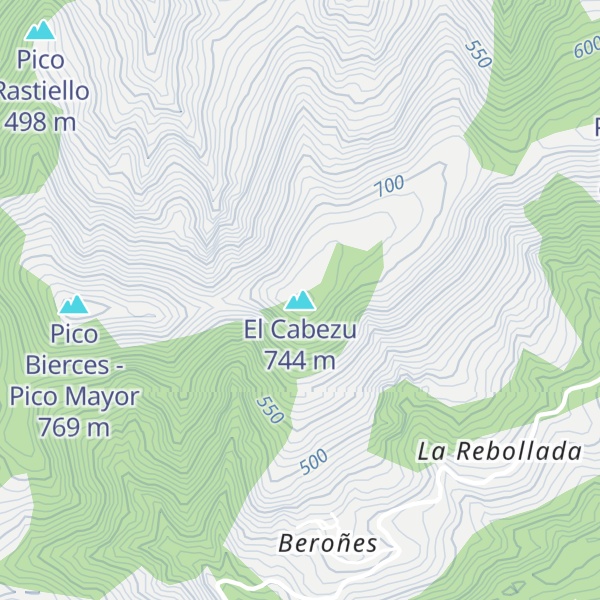 Map of El Cabezu