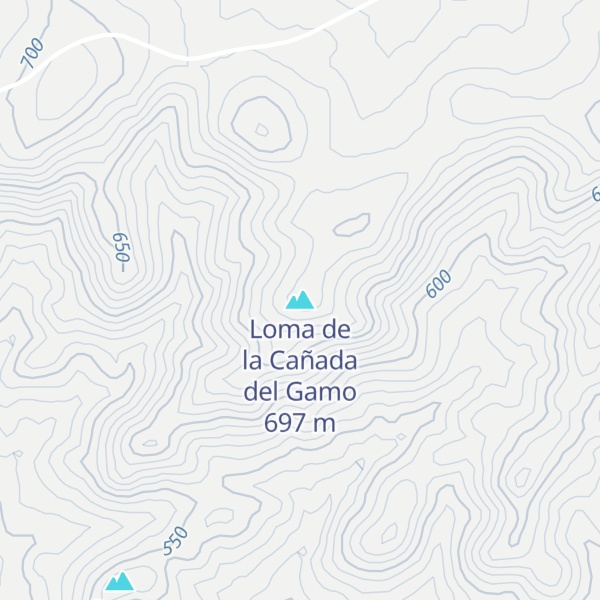 Map of Loma de la Cañada del Gamo