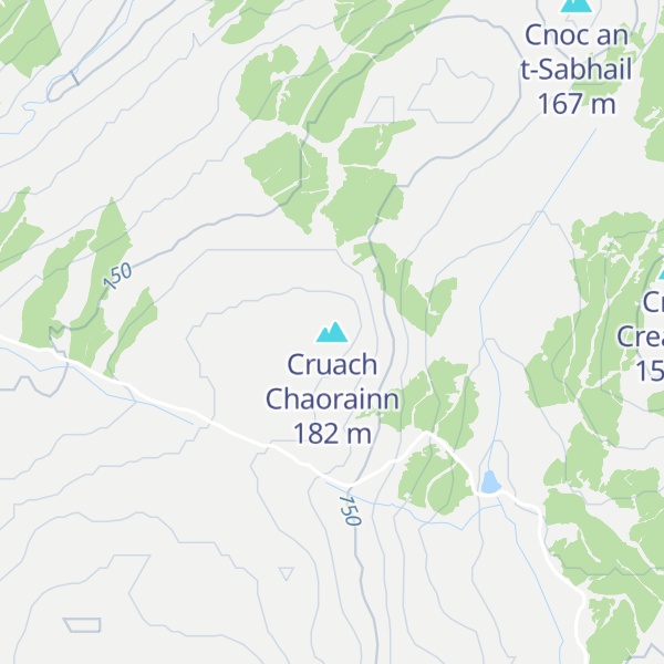 Map of Cruach Chaorainn