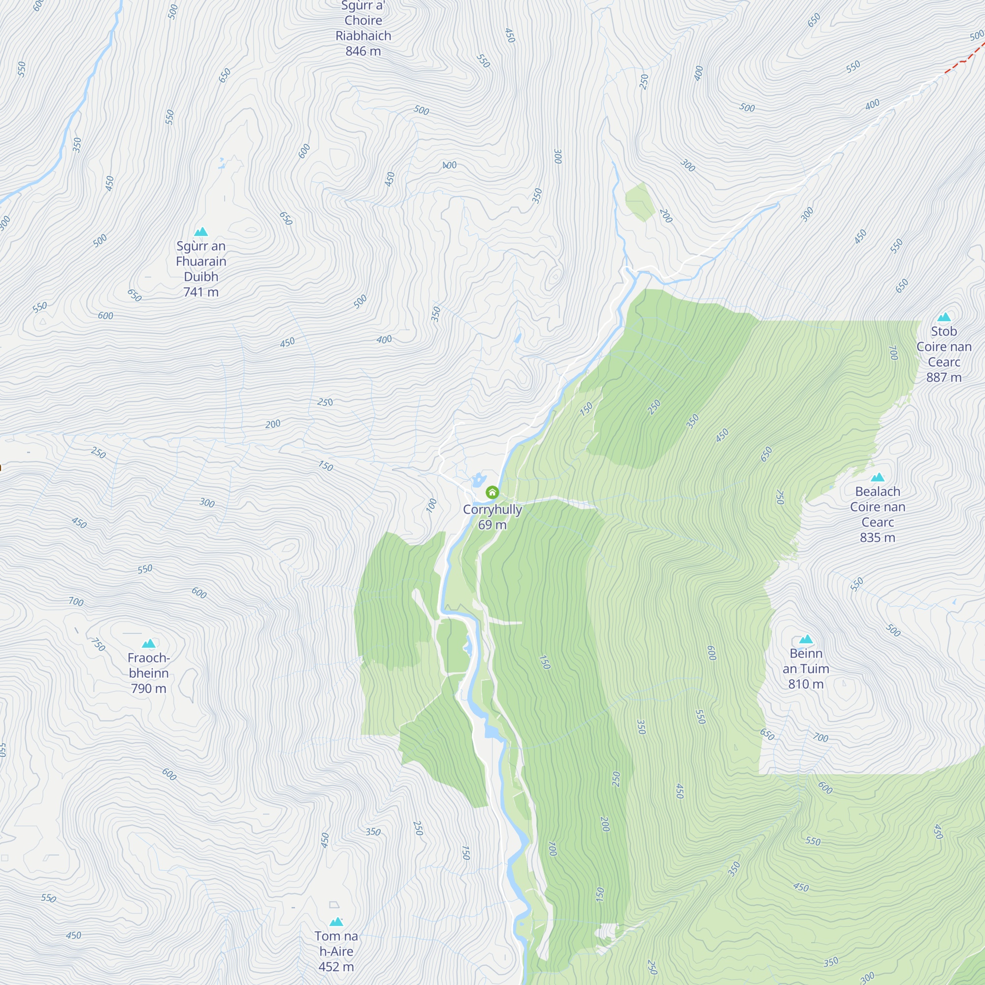 Corryhully map