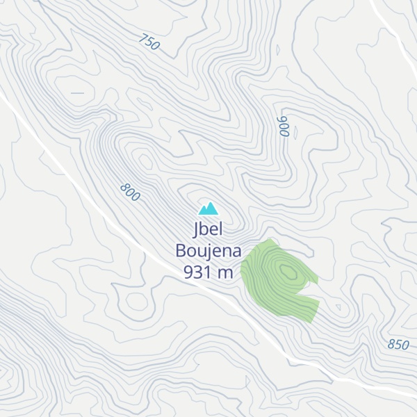 Map of Jbel Boujena