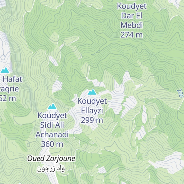 Map of Koudyet Ellayzi