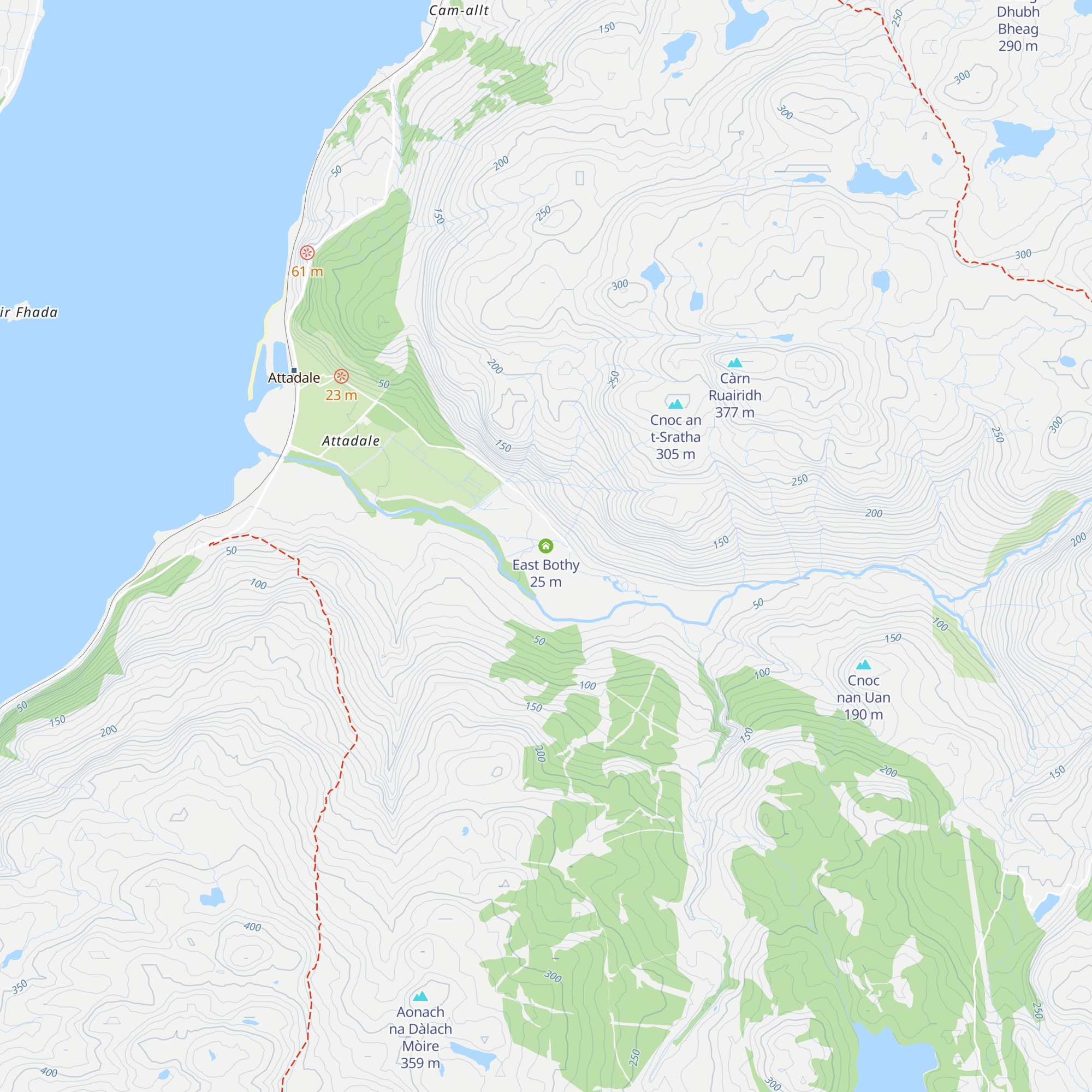 East Bothy map