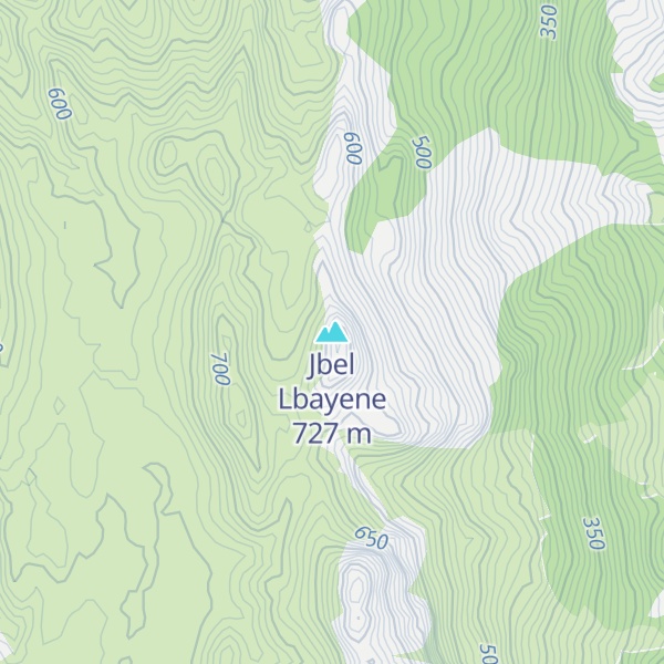 Map of Jbel Lbayene