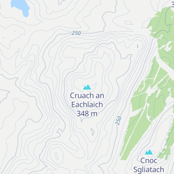 Map of Cruach an Eachlaich
