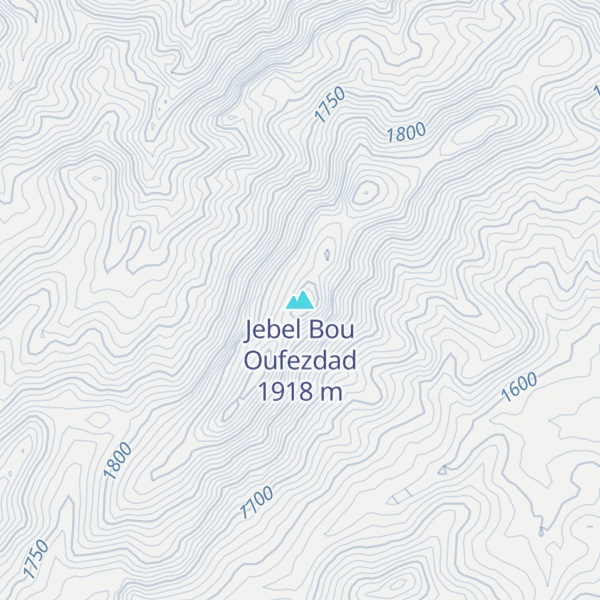 Map of Jebel Bou Oufezdad