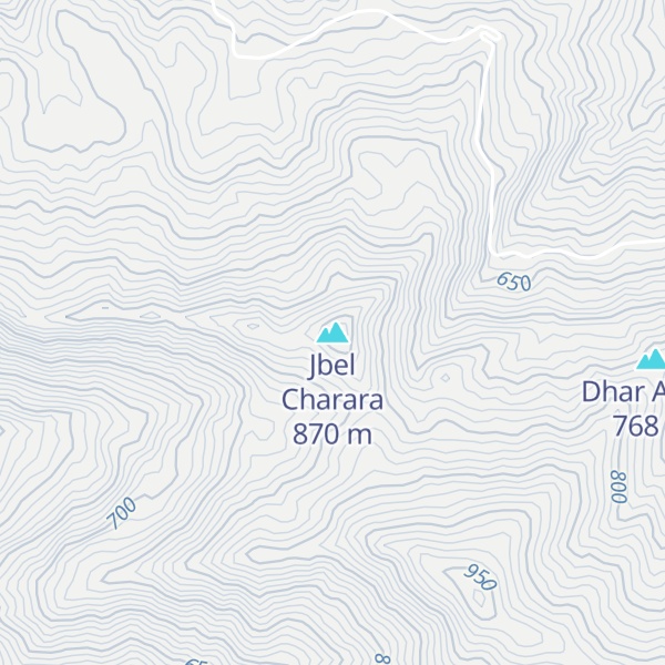 Map of Jbel Charara