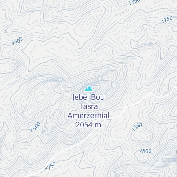 Map of Jebel Bou Tasra Amerzerhial
