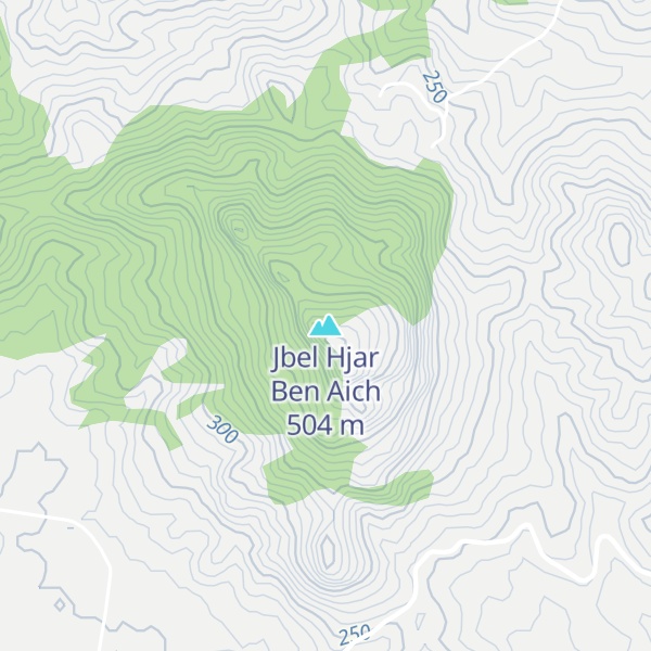 Map of Jbel Hjar Ben Aich