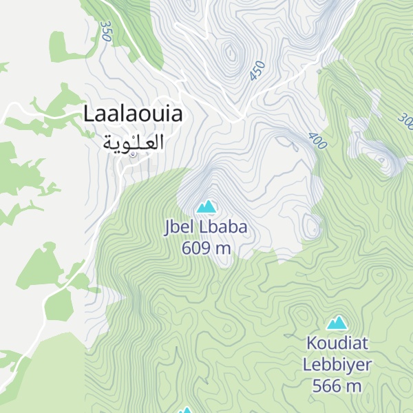 Map of Jbel Lbaba