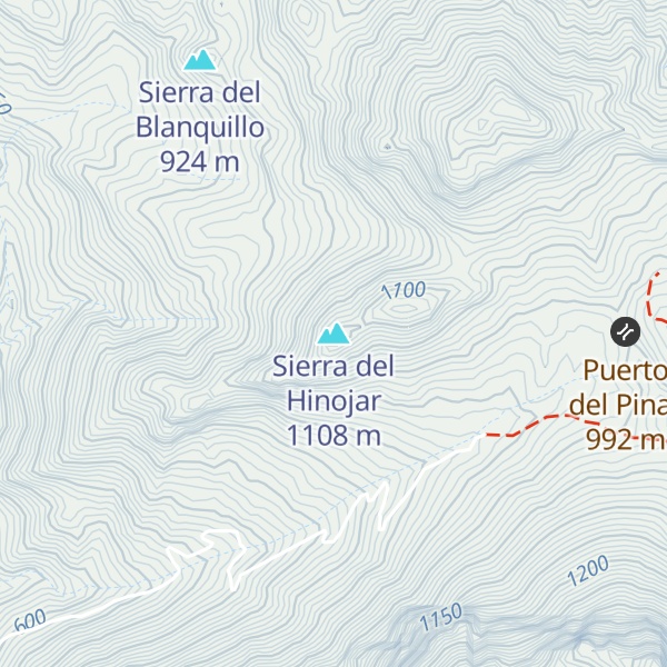 Map of Sierra del Hinojar