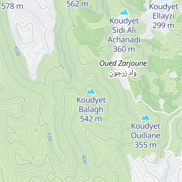 Map of Koudyet Balagh