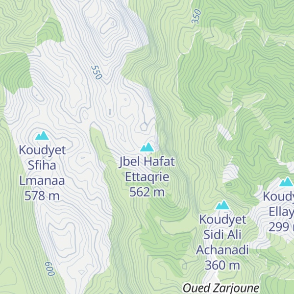 Map of Jbel Hafat Ettaqrie