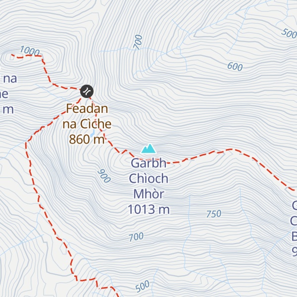 Map of Garbh Chìoch Mhòr