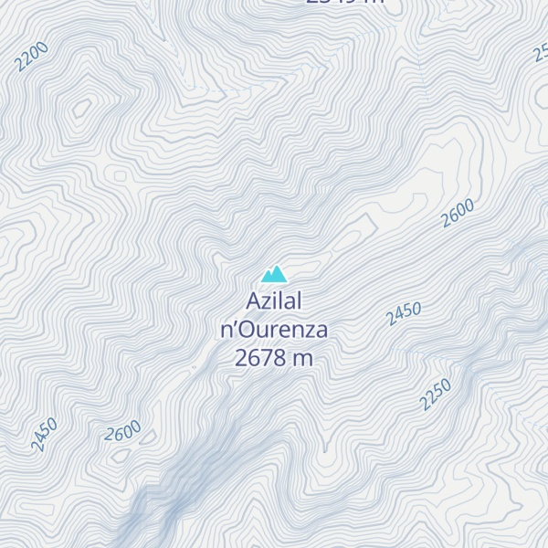 Map of Azilal n’Ourenza