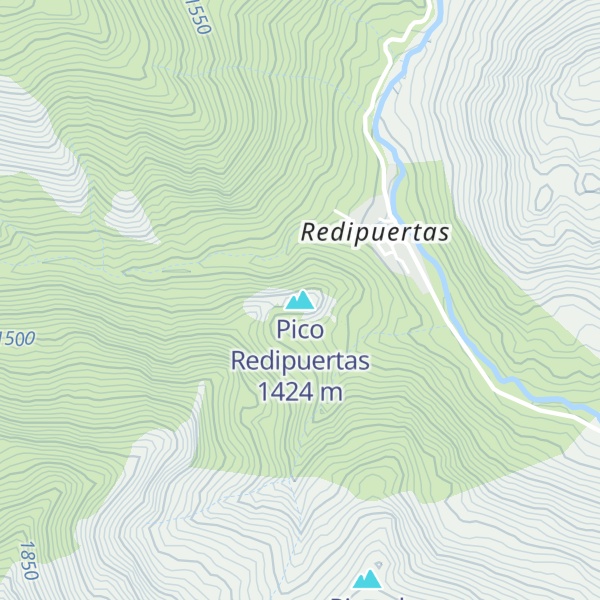 Map of Pico Redipuertas