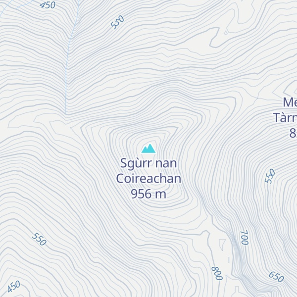 Map of Sgùrr nan Coireachan