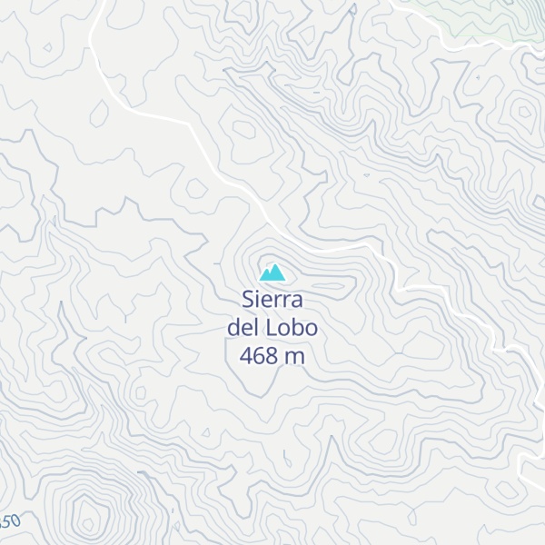 Map of Sierra del Lobo