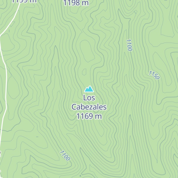 Map of Los Cabezales