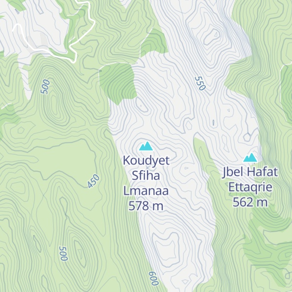 Map of Koudyet Sfiha Lmanaa