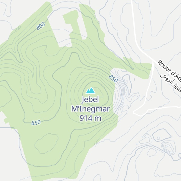 Map of Jebel M’Inegmar