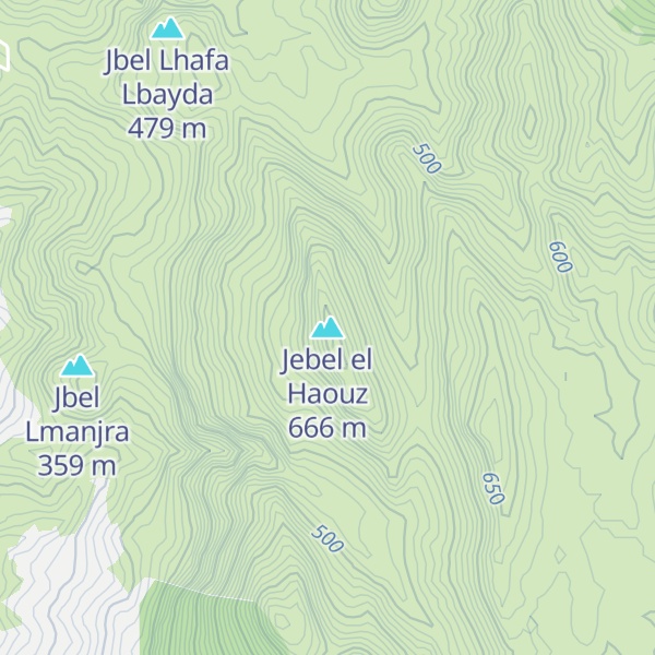 Map of Jebel el Haouz