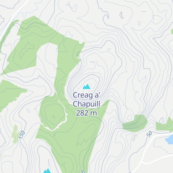 Map of Creag a' Chapuill