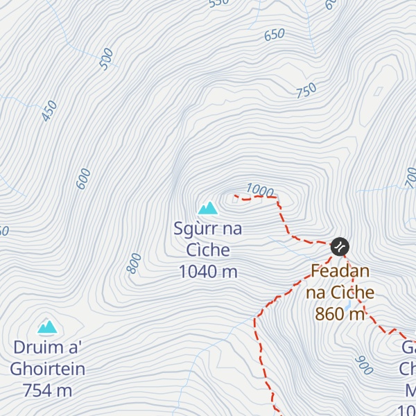 Map of Sgùrr na Cìche