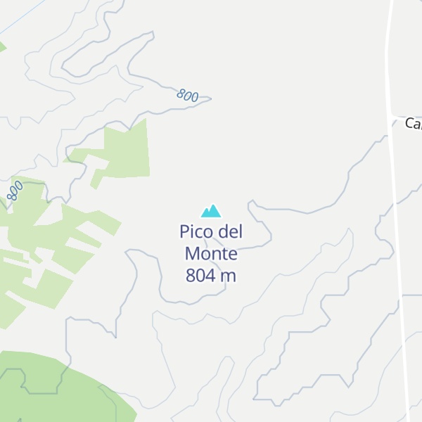 Map of Pico del Monte