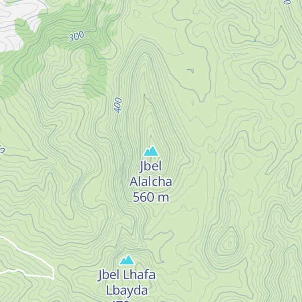 Map of Jbel Alalcha
