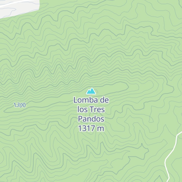 Map of Lomba de los Tres Pandos