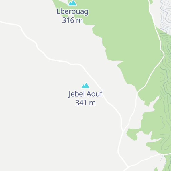 Map of Jebel Aouf
