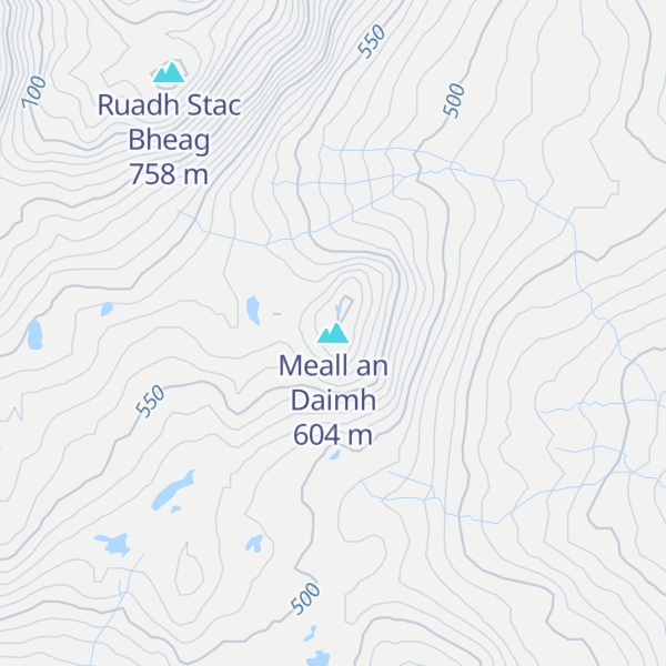 Map of Meall an Daimh