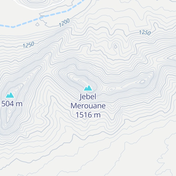 Map of Jebel Merouane