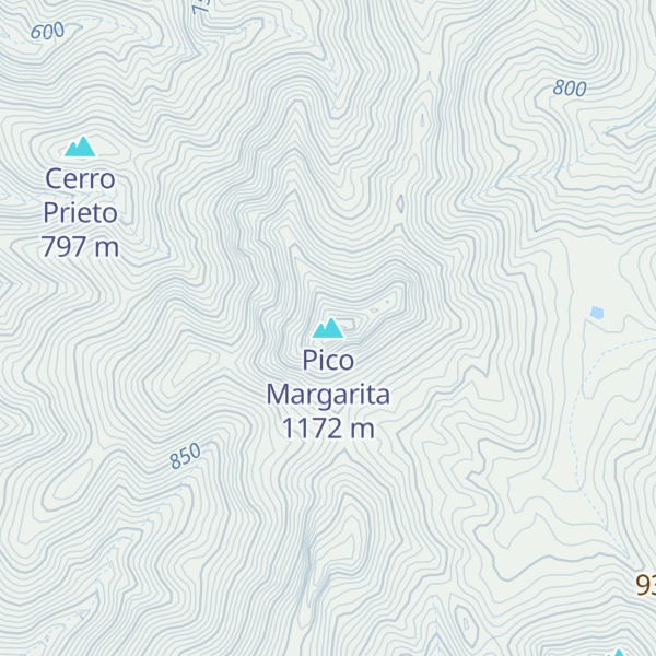 Map of Pico Margarita