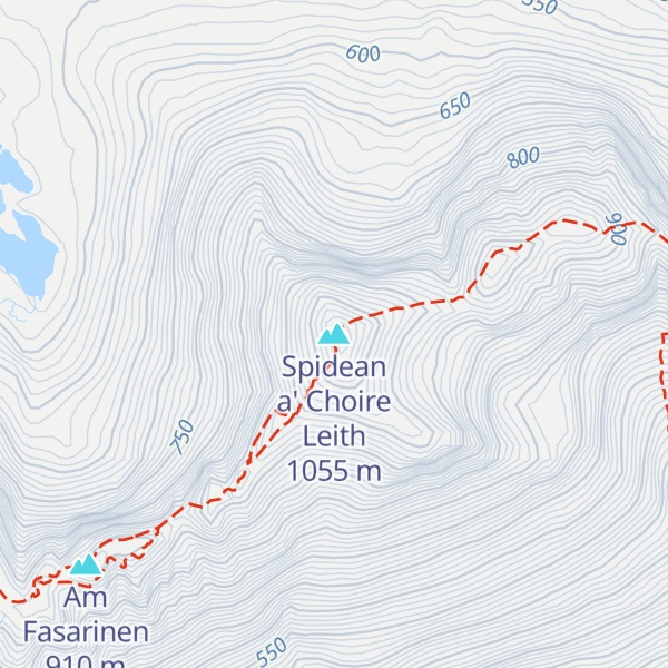 Map of Spidean a' Choire Leith