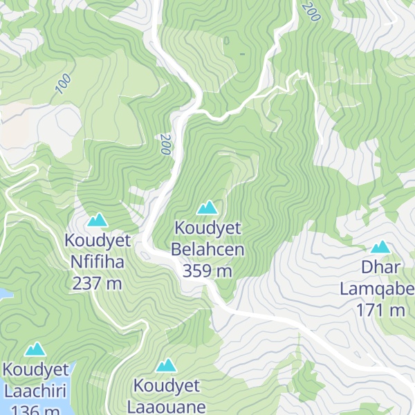 Map of Koudyet Belahcen