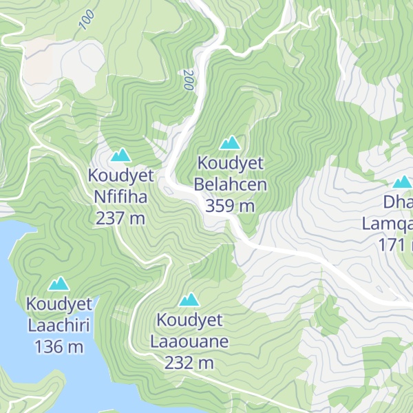 Map of Koudyet Lafqih Laachiri
