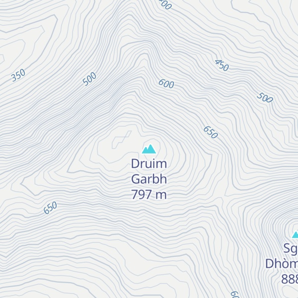 Map of Druim Garbh