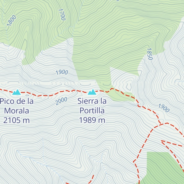 Map of Sierra la Portilla